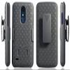 Holster Combo for LG K10 2018 Phone Case with Belt Clip - Black view 4