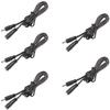 Lvyinyin Extension Cable for Under Cabinet Lighting Dimmable LED Puck Lights Linkable Strip Kit DC 12V 5ft 35-135 DC Connector (#35-135, 5 Packs, Black Cord) view 1
