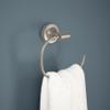 Franklin Brass Voisin (1-Pack) Hand Towel Holder Satin Nickel Towel Racks for Bathroom Wall Round Towel Ring Holder for Bath Towel Hanger for Kitchen, Bathroom Accessories VOI46-SN view 3