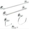 Franklin Brass Voisin (1-Pack) Hand Towel Holder Polished Chrome Towel Racks for Bathroom Wall Round Towel Ring Holder for Bath Towel Hanger for Kitchen, Bathroom Accessories VOI46-PC view 4