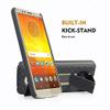 Golden Sheeps Compatible for Motorola Moto E5, Moto G6 Play Case, Belt Clip Holster Cover Shell Kickstand Criss Cross Black New Plaid Design view 4