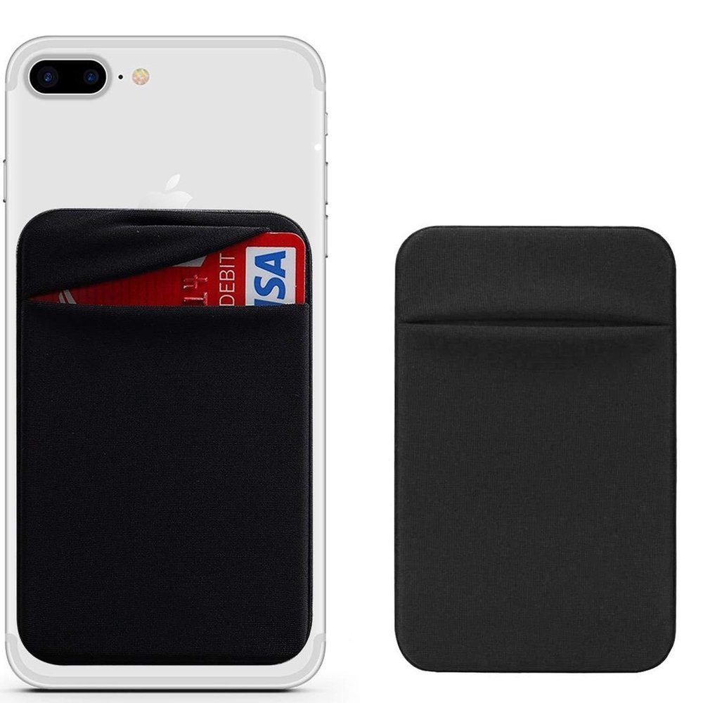Aroko Cell Phone Card Wallet TOPWOOZU Double Secure Blocking Lid Pouch 3 Packs Ultra-Slim 3M Self Holder Stick Sleeves with Pocket for iPhone Samsung All Smartphones (2PC)