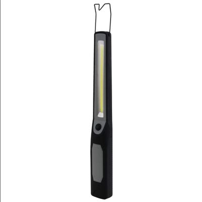 LitezAll COB LED Wand Work Light with Flashlight | 300 Lumen Dual Purpose Magnetic Shop Light | Handheld Rubber Coated Drop Light with Hanging Hook | 4 AA Batteries Included