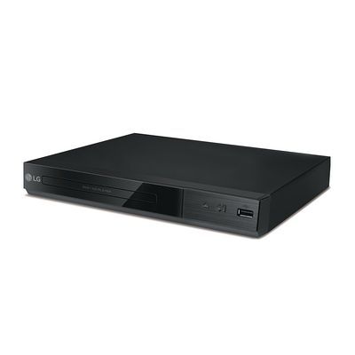 LG DP132H DVD Player Full HD Upscaling, Traditional DVD Playback, USB Playback, HDMI Out, USB Direct Recording, with Remote Control  Black
