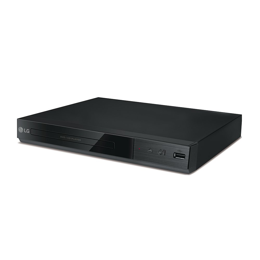 LG DP132H DVD Player Full HD Upscaling, Traditional DVD Playback, USB Playback, HDMI Out, USB Direct Recording, with Remote Control  Black