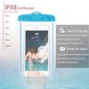 4-Pack Universal IPX8 Waterproof Case, Luminous Cellphone Dry Bag Phone Pouch for iPhone X/8/7Plus/6S Plus/SE/5S, Huawei, Samsung Galaxy Note, Google Pixel up to 6.0" (Assorted D) view 2