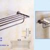 GOWE Modern Style Oil Rubbed Bronze Bathroom Towel Shelf Towel Bar Crystal Hanger view 3