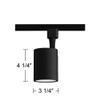 Pro Track Black Finish 15 Watt Dimmable LED Track Head view 4