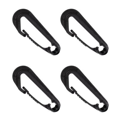 Black Wingless Snaphook Bungee Hook - Heavy Duty - (10 Pack)