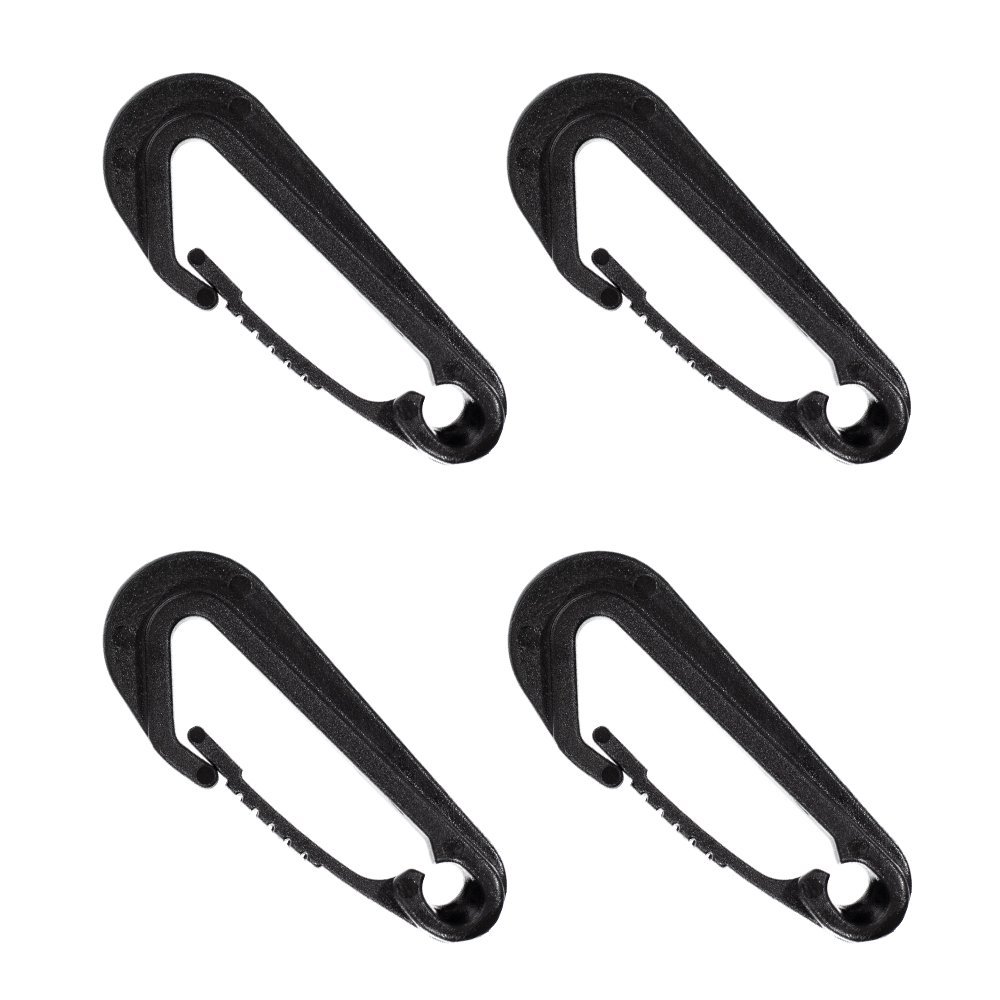 Black Wingless Snaphook Bungee Hook - Heavy Duty - (10 Pack)
