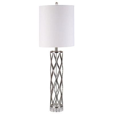 TABLE LAMP WITH IRON BASE/TABLE LAMP 27.5'' H
