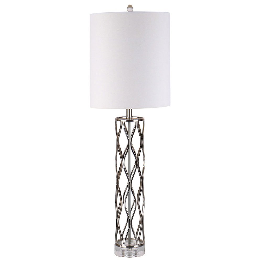 TABLE LAMP WITH IRON BASE/TABLE LAMP 27.5'' H