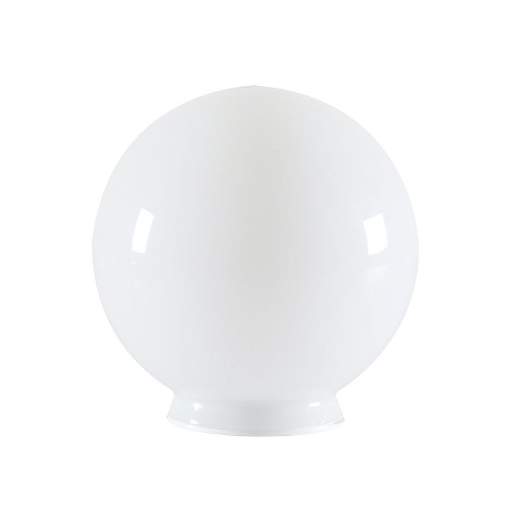 Permo Replacement 5.9" Round Globe Opaque Milk Glass Shade Compatible with Pendant Light or Wall Sconce Fixtures