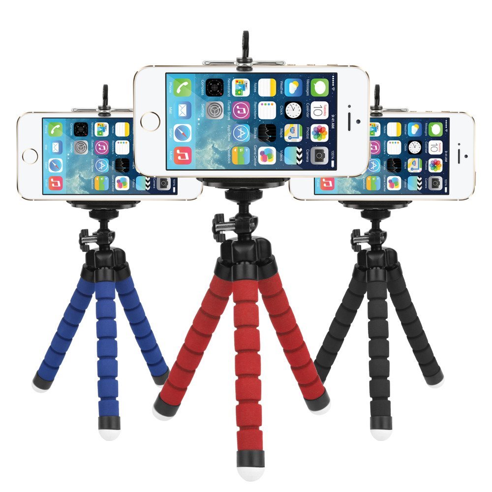 Mini Flexible Sponge Octopus Tripod for iPhone Samsung Xiaomi Huawei Mobile Phone Smartphone Tripod for Camera Accessory