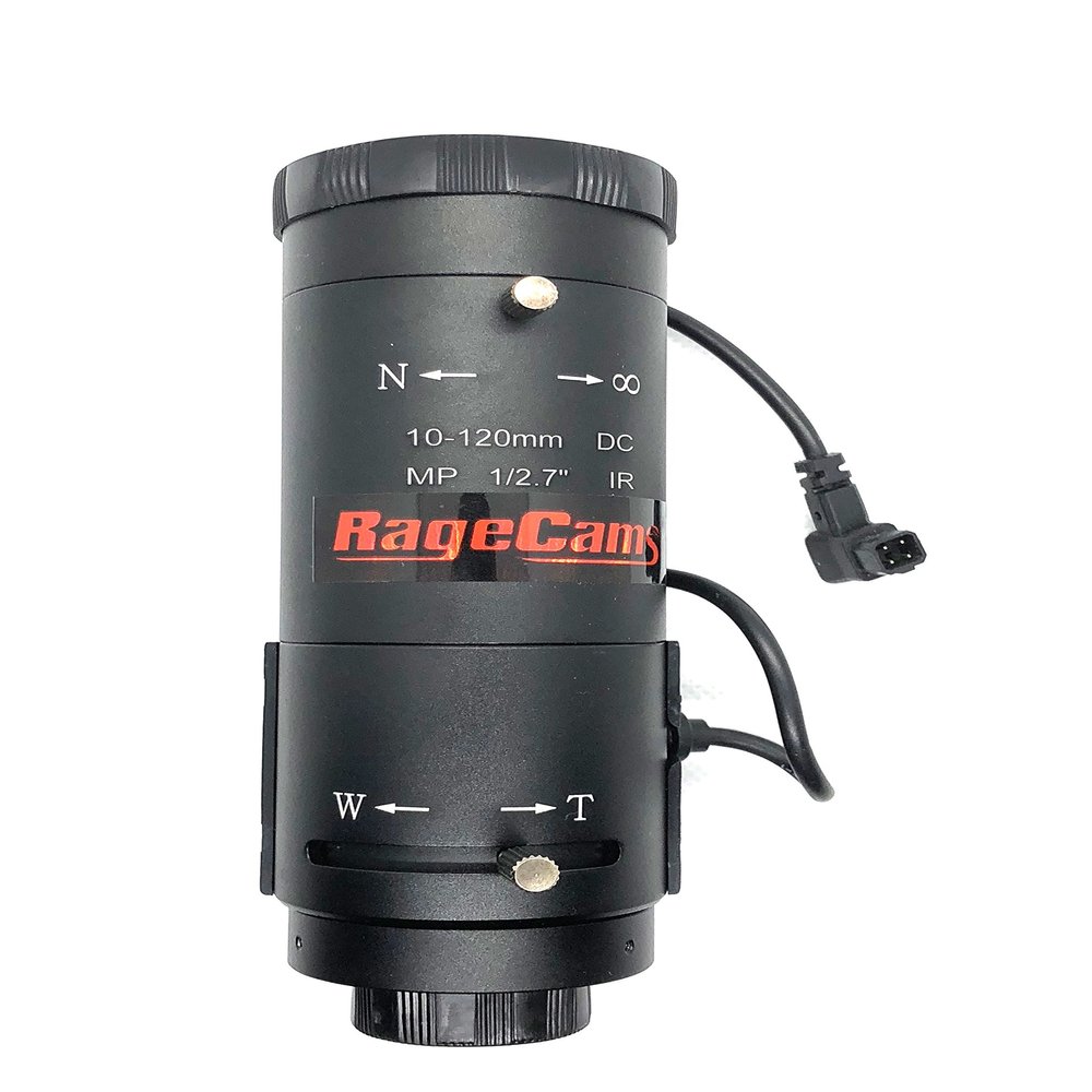 10-120mm DC Auto Iris MP 1/2.7" IR 3MP 4k 1080P HD Long Range Zoom Mega Pixel CCTV Camera Lens