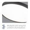 WAC Lighting, Round 11in LED Energy Star Flush Mount 3000K in White view 3
