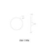 WAC Lighting, Round 11in LED Energy Star Flush Mount 3000K in White view 4