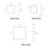WAC Lighting, Square 7in LED Energy Star Flush Mount 3000K in White view 3