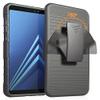 Nakedcellphone Rugged Combo for Samsung Galaxy A8 Plus Case - Black view 2