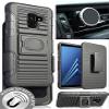 Nakedcellphone Rugged Combo for Samsung Galaxy A8 Plus Case - Black view 3