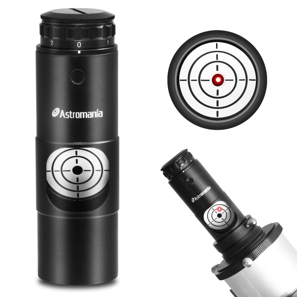 Astromania Laser Collimator for Newtonian Dobsonian Marca Telescopes, Telescope Alignment 1.25 Inch with 7 Red Laser Bright Levels, Great Telescope Accessories Laser Alignment Tool for Collimation