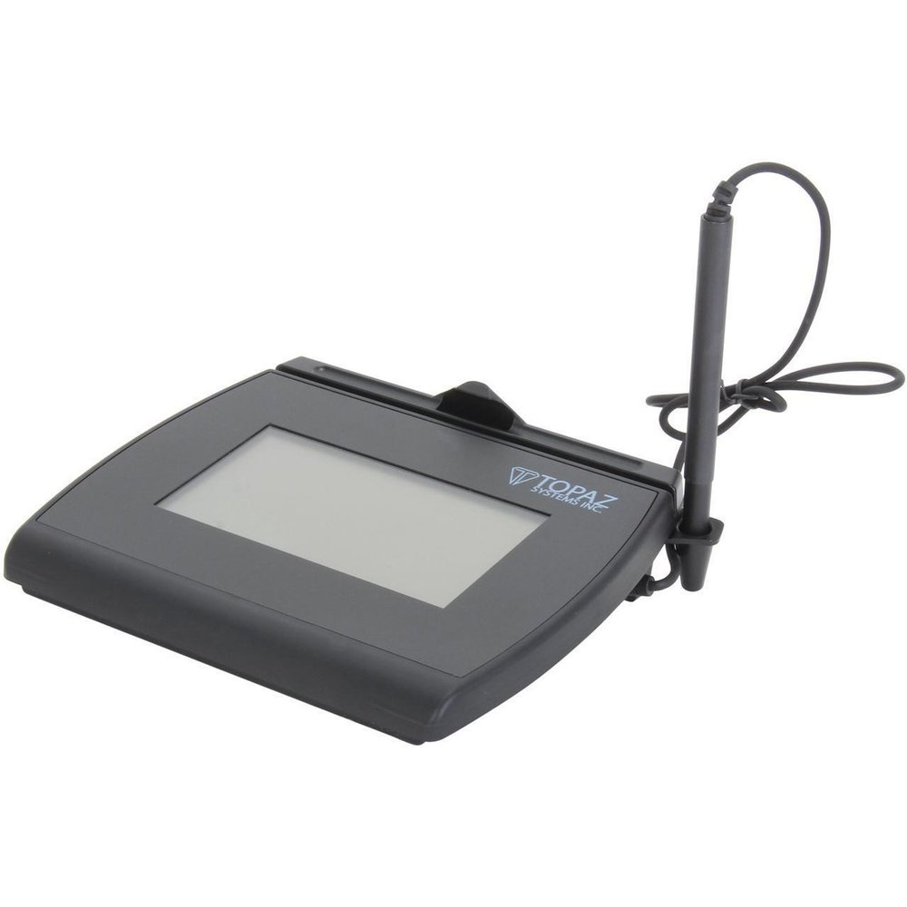 Topaz SignatureGem LCD 4x3 T-LBK755-BHSB-R Dual Serial/USB Backlit Electronic Signature Pad