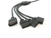 HUALAND 2pcs Pack Black 1 to 4 Splitter Cable Connection Cable 5 Pin Splitter Cable LED Strip Connector 4 Way Splitter Y Splitter for One to Two 5050 3528 RGBW LED Light Strip view 2