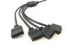 HUALAND 2pcs Pack Black 1 to 4 Splitter Cable Connection Cable 5 Pin Splitter Cable LED Strip Connector 4 Way Splitter Y Splitter for One to Two 5050 3528 RGBW LED Light Strip view 3