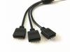 HUALAND 2pcs/ Pack Black 1 to 3 Splitter Cable Connection Cable 5 Pin Splitter Cable LED Strip Connector 3 Way Splitter Y Splitter for One to Two 5050 3528 RGBW LED Light Strip view 3
