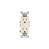 Leviton S04-T5325-00T Light Almond 15 Amp Decora Tamper Resistant Receptacle view 1
