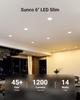 Sunco 6 Pack 6 Inch Canless LED Ultra-Slim Recessed Light, 14W-100W view 2