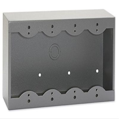 Radio Design Labs RDL Quadruple Surface Mount Box for Decora Remote Controls and Panels - Gray (SMB-4G)