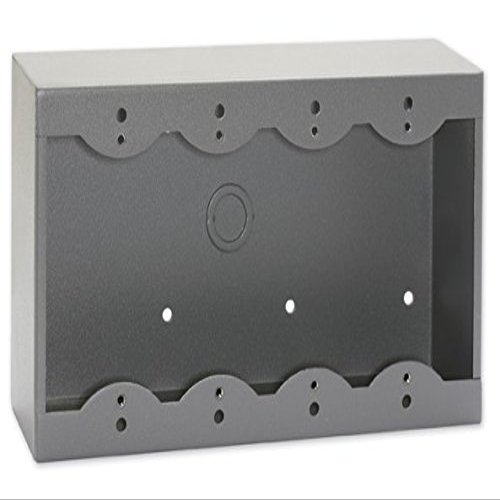Radio Design Labs RDL Quadruple Surface Mount Box for Decora Remote Controls and Panels - Gray (SMB-4G)