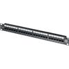 Hellermann Tyton PP110C5E24 Category 5e Universal 24 Port Patch Panel, 1U, Black view 1