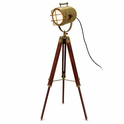 THOR INSTRUMENTS Antique Brass Vintage Look Lamps Home & Office Elegant Designer Floor Lamp Rustic Vintage Home Decor Gifts