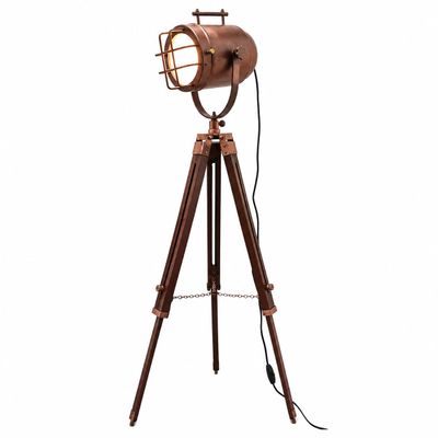 THOR INSTRUMENTS Copper Finish Antique Marine Tripod Office Floor lamp Nautical Gift Items Rustic Vintage Home Decor Gifts