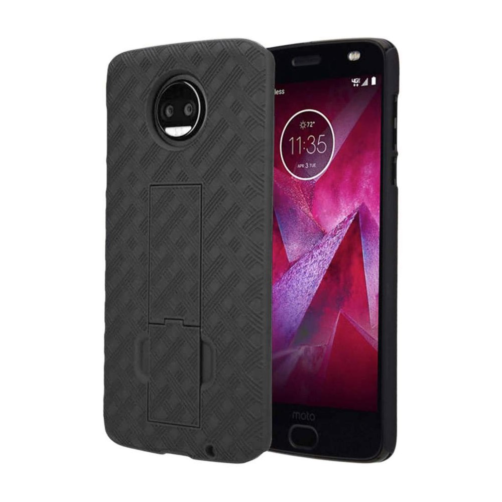 Designed for Moto Z2 Force / Z2 Play Case with Belt Clip Holster