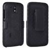 Designed for HTC Desire 526 Case with Belt Clip Holster - Kickstand Cover Phone Case - Black view 1