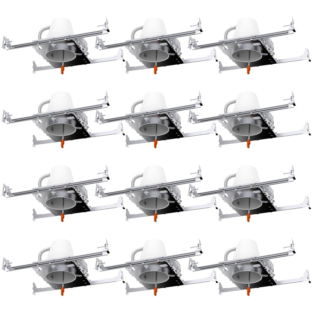 Sunco 12 Pack 4 Inch Recessed Lighting Housing, New Construction Can