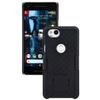 Designed for Google Pixel 2 Case with Belt Clip Holster - Kickstand Cover Phone Case - Black view 1