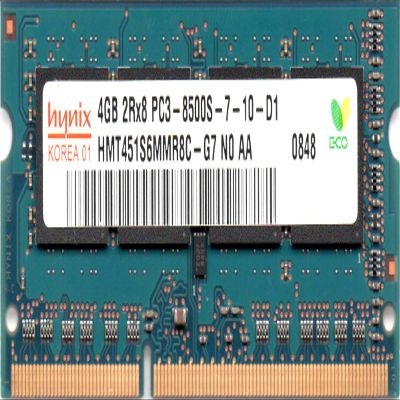 4GB DDR3 PC3-8500 1066mhZ 204-pin CL7 SO-DIMM HMT451S6MMR8C-G7 Hynix