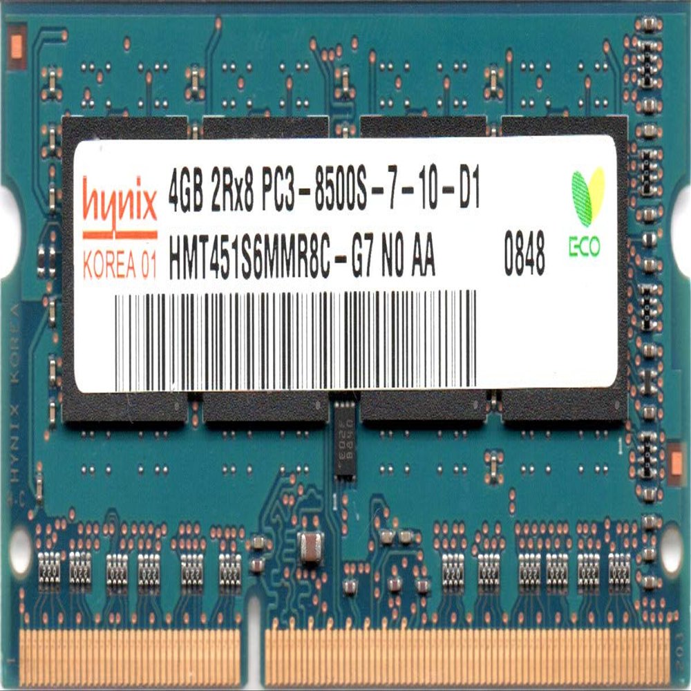 4GB DDR3 PC3-8500 1066mhZ 204-pin CL7 SO-DIMM HMT451S6MMR8C-G7 Hynix