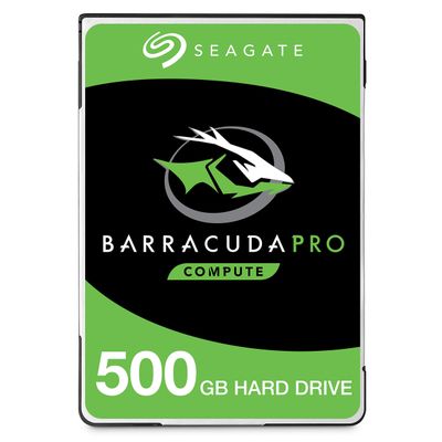 Seagate BarraCuda Pro 500GB Internal Hard Drive Performance HDD  2.5 Inch SATA 6Gb/s 7200 RPM 128MB Cache for Computer Desktop PC Laptop, Data Recovery  Frustration Free Packaging (ST500LM034)