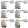 6 Pack - 5" Inch LED Remodel Remodel Housing Can IC Rated Airtight Housing Title 24 Certified 75 MAX Wattage Halo & Juno Replacement view 1