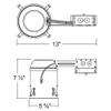 6 Pack - 5" Inch LED Remodel Remodel Housing Can IC Rated Airtight Housing Title 24 Certified 75 MAX Wattage Halo & Juno Replacement view 4