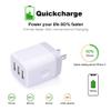 USB Wall Charger,Sicodo 3-Port Travel Smartphone Quick Charger 2 Pack 3.1Am view 3