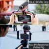 Ulanzi U Rig Pro Video Rig for iPhone, Phone Stabilizer Rig w Triple Cold Shoe Mount,Phone Tripod Mount for iPhone 16 15 14 13 12 11 Pro Max XS Max X 8 plus OnePlus 7 Pro Samsung Google Pixel Vlogging view 2