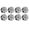 8 Pcs 25 x 4mm Universal Copper Speaker Spikes Pads Speaker Shock Base Pad Isolation Stand Feet Cone Base Mats Floor Disc(Black) view 1