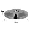 8 Pcs 25 x 4mm Universal Copper Speaker Spikes Pads Speaker Shock Base Pad Isolation Stand Feet Cone Base Mats Floor Disc(Black) view 4