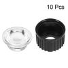 uxcell 10 pcs 20mm LED Lens 120 Degree with Black Holder for 1W 3W High Power LED Light view 2